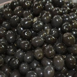 Pickled black olives with...